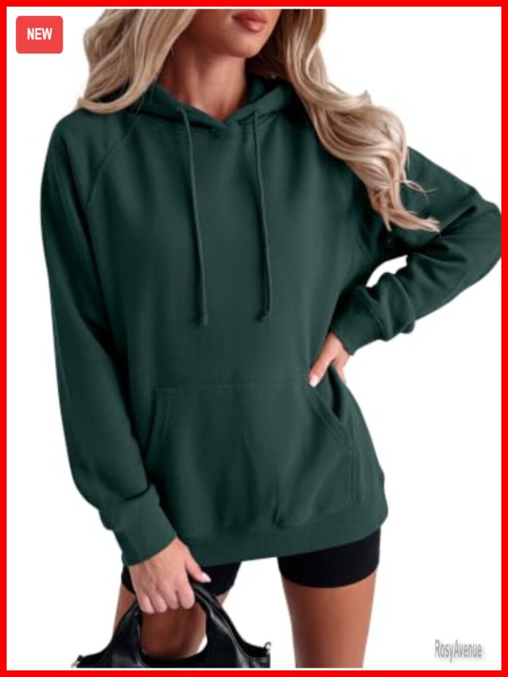 Oversized Hoodie Drawstring Kangaroo Pocket Loose Fall Outfit
